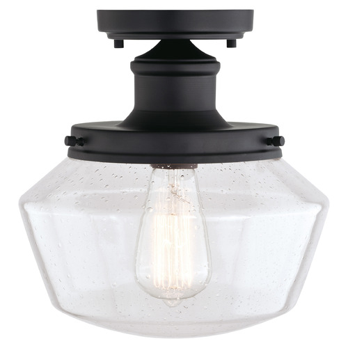 Vaxcel Lighting Collins Matte Black Close To Ceiling Light
