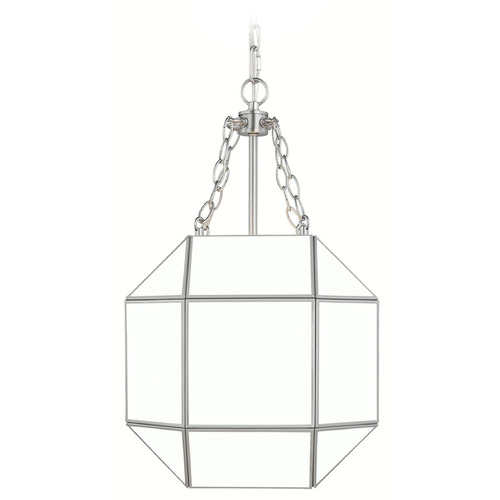 Visual Comfort Studio Collection Visual Comfort Studio Collection Morrison Brushed Nickel Pendant Light with Octagon Shade 5179453-962
