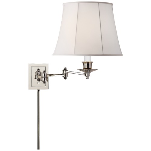 Visual Comfort Signature Collection Studio VC Triple Swing Arm Lamp in Polished Nickel by Visual Comfort Signature S2000PNL