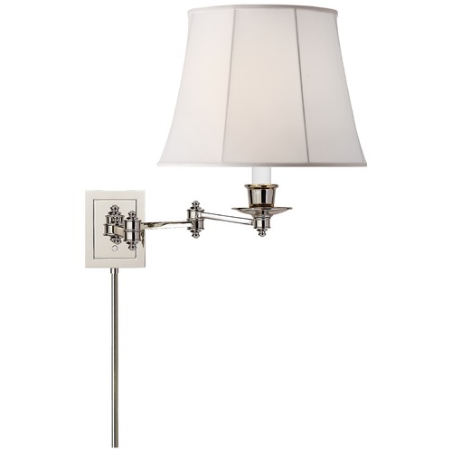 Studio VC Triple Swing Arm Lamp in Polished Nickel by Visual Comfort Signature