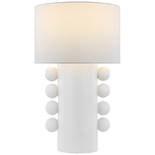 Visual Comfort Signature Collection Kelly Wearstler Tiglia Tall Table Lamp in White by Visual Comfort Signature KW3687PWL