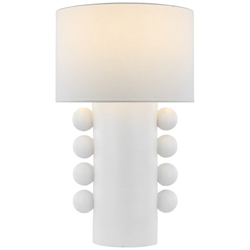 Kelly Wearstler Tiglia Tall Table Lamp in White by Visual Comfort Signature