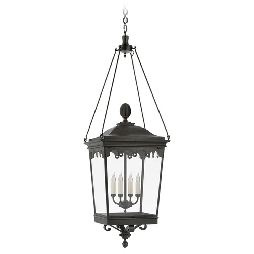 Visual Comfort Signature Collection Rudolph Colby Rosedale Large Lantern in French Rust by Visual Comfort Signature RC5049FRCG