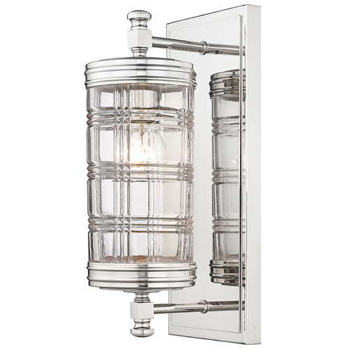 Z-Lite Archer Polished Nickel Sconce by Z-Lite 344-1S-PN