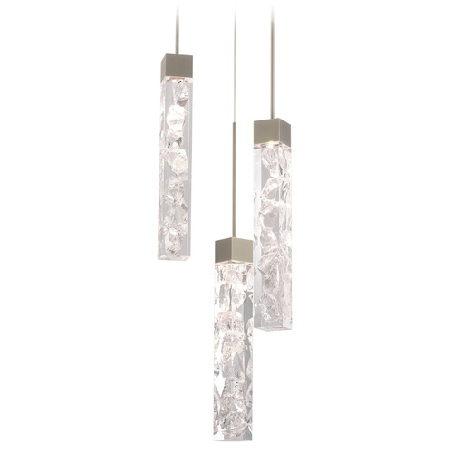 Modern Forms by WAC Lighting Minx 3-Light LED Pendant in Antique Nickel by Modern Forms PD-78003R-AN