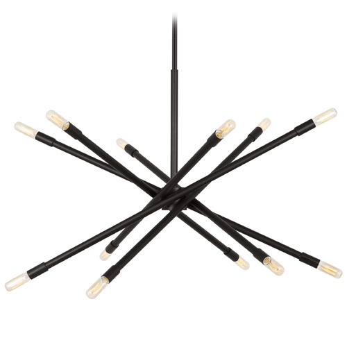 Visual Comfort Studio Collection Chapman & Myers Eastyn Midnight Black Chandelier