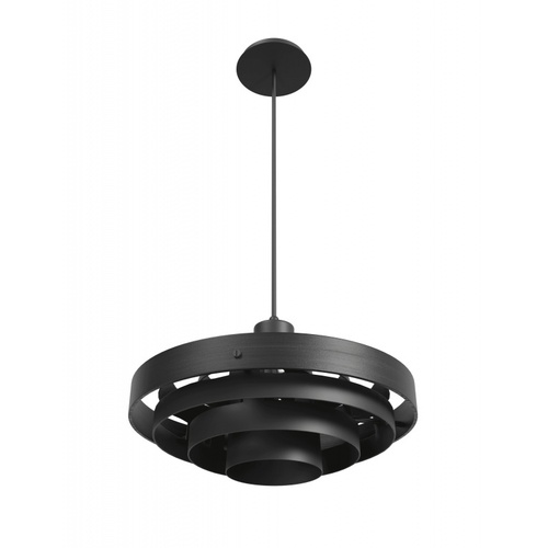 Newport 16-Inch Pendant in Black by Avenue Lighting