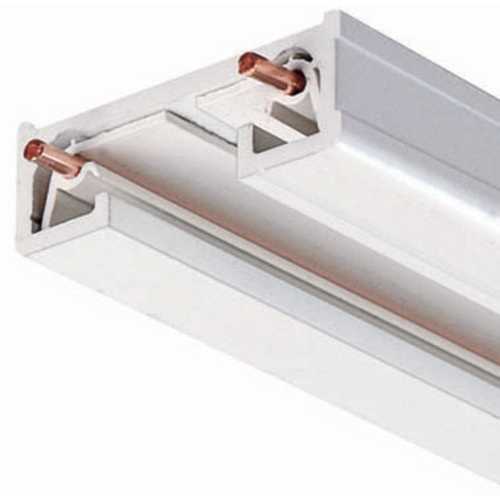 2-Ft Track Section in White Finish Juno Trac Lites Collection by Juno Lighting Group