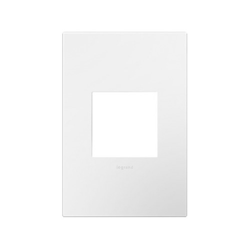 Single-Gang Wall Switch Plate Cover in Gloss White Finish