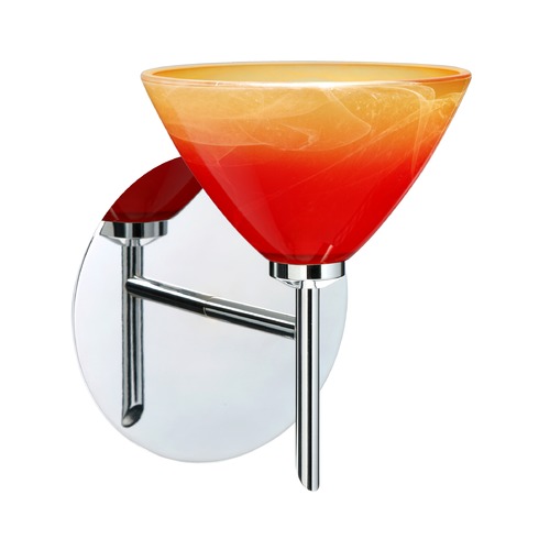 Besa Lighting Domi Chrome Sconce