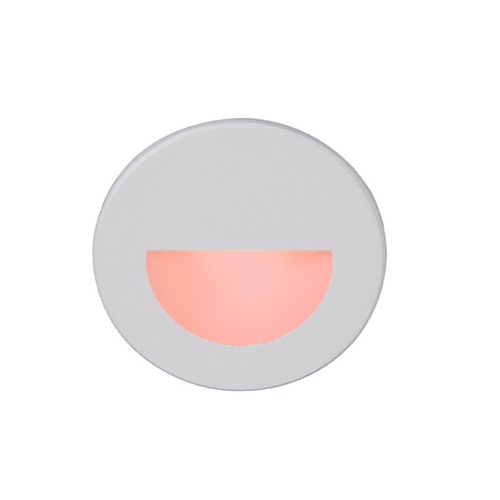 WAC Lighting White LED Recessed Step Light with Red LED by WAC Lighting WL-LED300-RD-WT