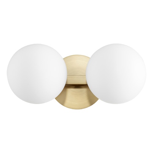 14-Inch Aged Brass Bathroom Light by Quorum Lighting