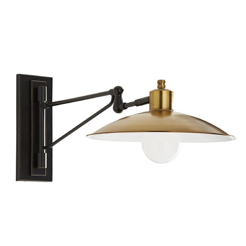 Nox Swivel Arm Sconce in Bronze & Antique Brass by Arteriors Home