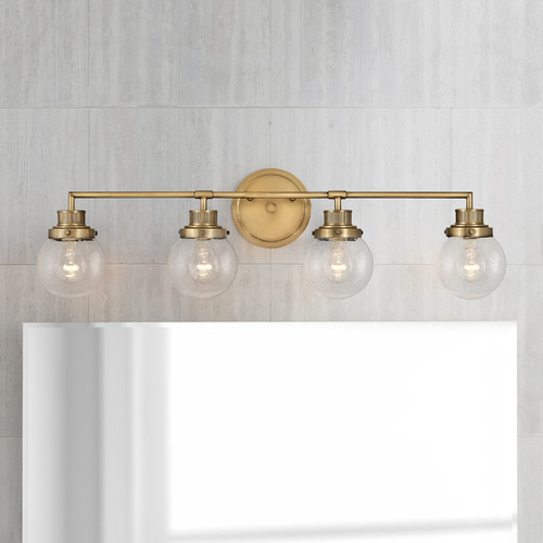 Hinkley Poppy 4-Light Heritage Brass Bathroom Light by Hinkley Lighting 5934HB