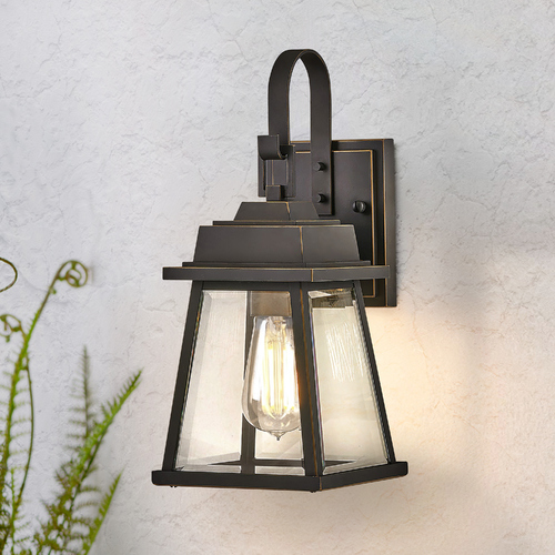 Bainbridge 14.25-Inch Oil Rubbed Bronze & Heritage Brass Outdoor Wall Light by Hinkley Lighting