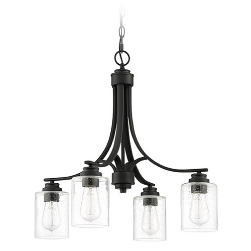 Bolden Flat Black Chandelier by Craftmade Lighting