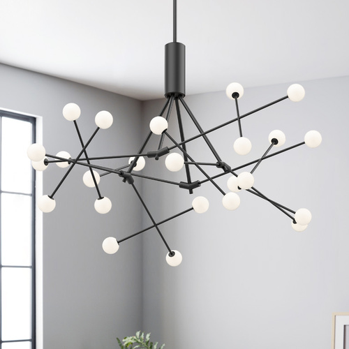 Moto Black LED Chandelier by Kuzco Lighting