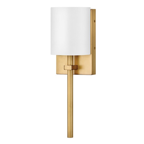 Hinkley Avenue LED Wall Sconce in Brass & White Acrylic by Hinkley Lighting 41011HB