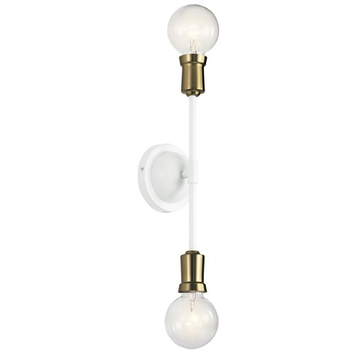 Kichler Lighting Armstrong White Sconce by Kichler Lighting 43195WH