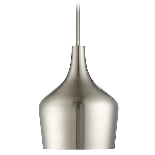 Meridian 10.5-Inch Wide Pendant in Brushed Nickel by Meridian M70020BN