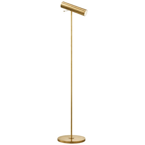 Visual Comfort Signature Collection Aerin Lancelot Pivoting Floor Lamp in Antique Brass by Visual Comfort Signature ARN1042HAB