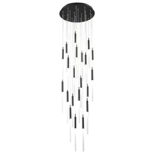 Main St. 21-Light Matte Black LED Multi-Light Pendant by Avenue Lighting
