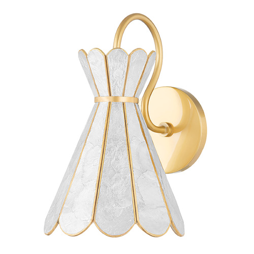 Mitzi Janelle Aged Brass Single Light Wall Sconce