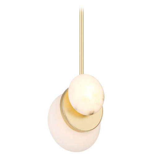 Minka Lavery Zill Lily Gold LED Mini-Pendant Light with Oblong Shade