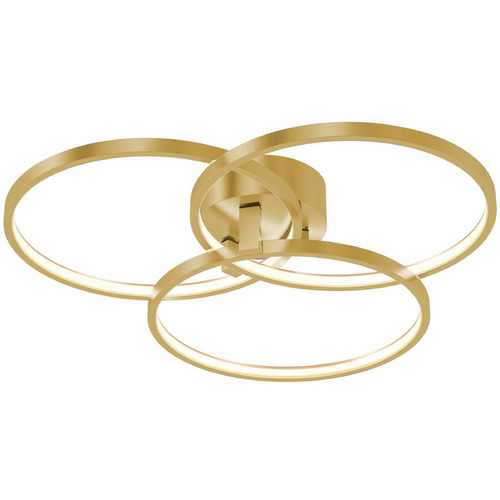 Afx Lighting Orion Satin Brass LED Semi-Flushmount Light