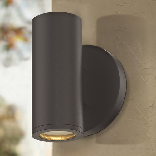 LED Cylinder Outdoor Wall Light Bronze 3000K