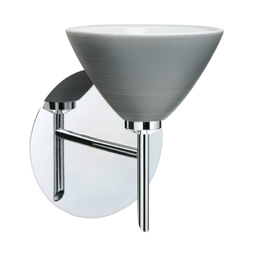 Besa Lighting Domi Chrome Sconce