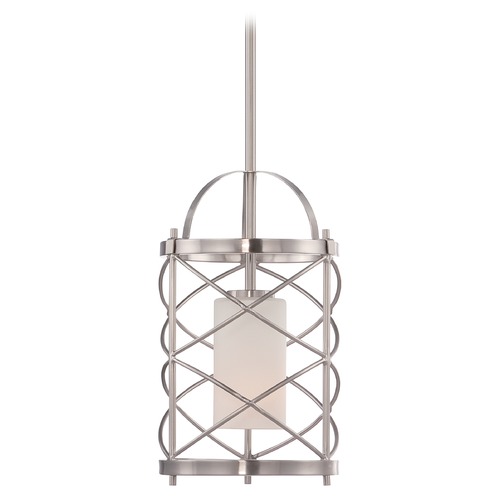 Ginger Brushed Nickel Mini Pendant by Nuvo Lighting