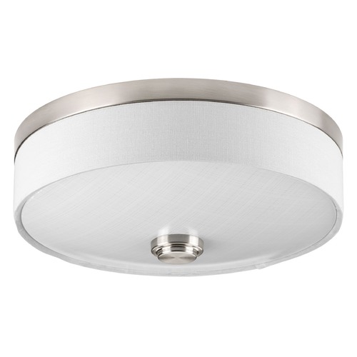 Weaver LED Brushed Nickel Flush Mount by Progress Lighting