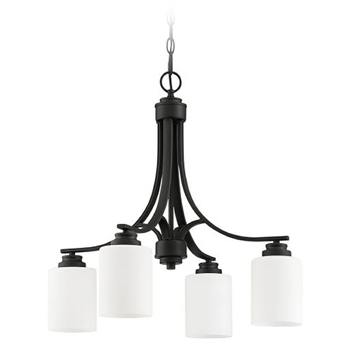 Craftmade Lighting Bolden Flat Black Chandelier by Craftmade Lighting 50524-FB-WG