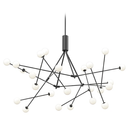 Moto Black LED Chandelier by Kuzco Lighting