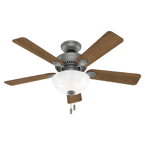 44-Inch Swanson Fan in Matte Silver by Hunter Fan Company