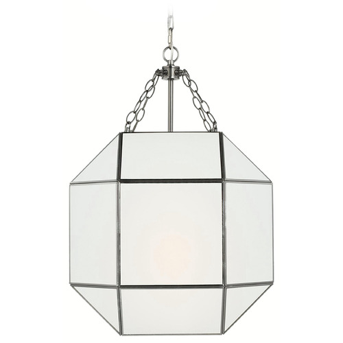 Visual Comfort Studio Collection Visual Comfort Studio Collection Morrison Antique Brushed Nickel Pendant Light with Octagon Shade 5279453-965