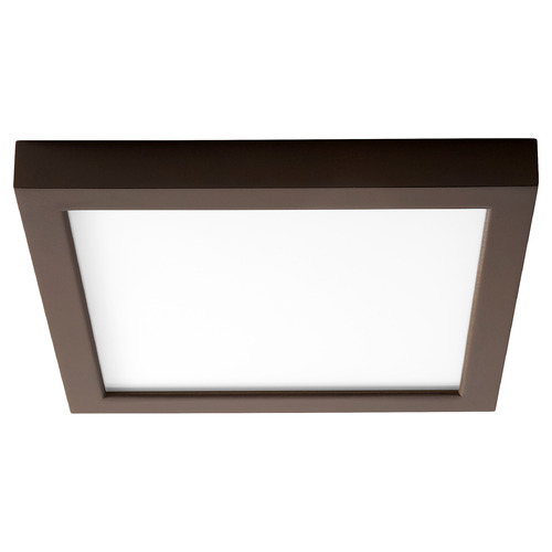 Altair 9-Inch LED Square Flush Mount in Bronze by Oxygen Lighting