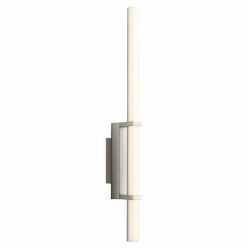Wand 24-Inch LED Wall Sconce in Satin Nickel by Oxygen Lighting