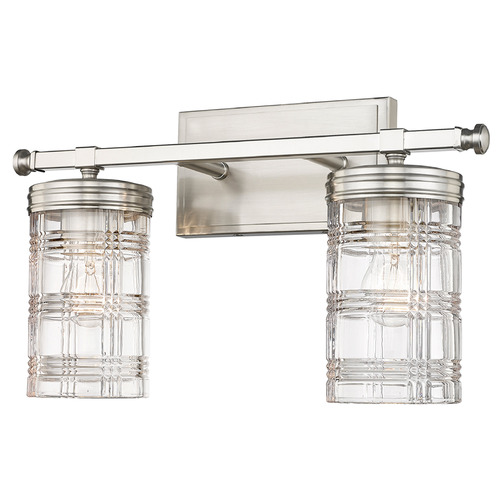 Z-Lite Archer Brushed Nickel Bathroom Light by Z-Lite 344-2V-BN