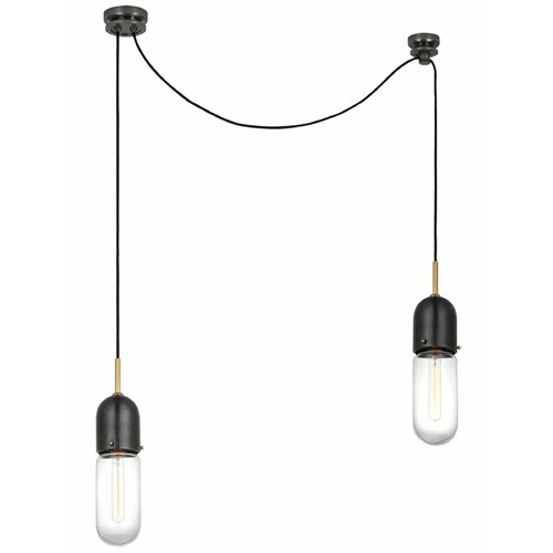 Visual Comfort Signature Collection Thomas OBrien Junio Chandelier in Bronze & Brass by VC Signature TOB5645BZHABCG2