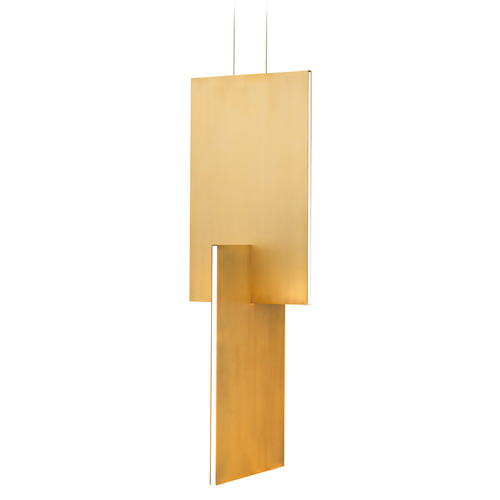 Amari 32-Inch LED Pendant in Aged Brass by Modern Forms