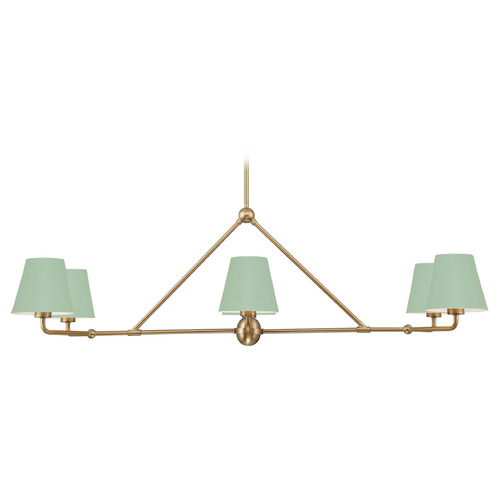 Crystorama Lighting Xavier Vibrant Gold , Green Chandelier