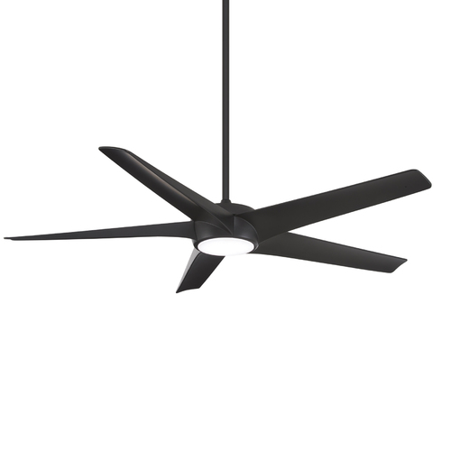 Skymaster 65-Inch LED Ceiling Fan in Coal Black by Minka Aire