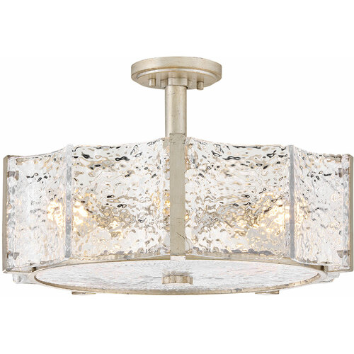Fredrick Ramond Florian 20.25-Inch Semi-Flush in Glacial by Fredrick Ramond FR41603GG