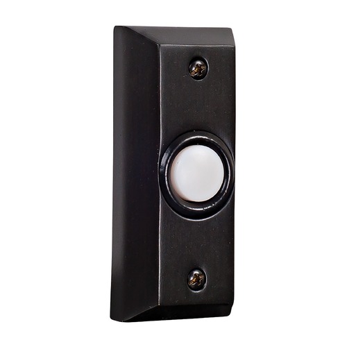 Builder Surface Mount LED Doorbell Button in Bronze by Craftmade Lighting