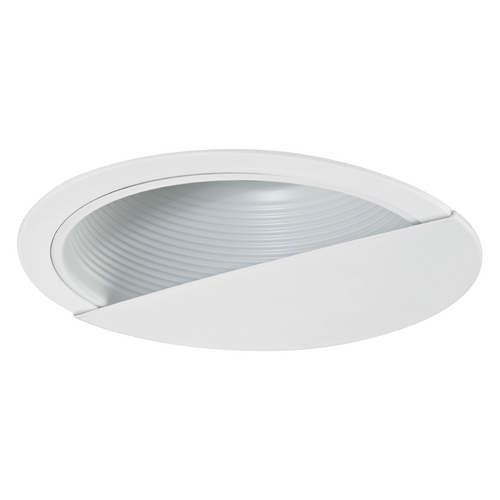 Recesso Lighting by Dolan Designs White Baffle Wall Washer Trim for 6-Inch Recessed Cans T620W-WH