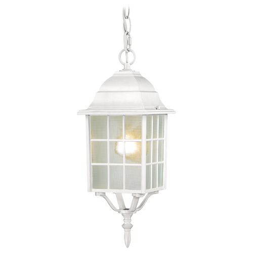 Outdoor Hanging Light in White by Nuvo Lighting