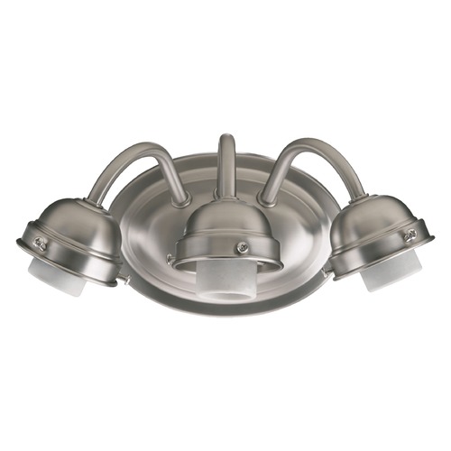 Quorum Lighting Satin Nickel Bathroom Light by Quorum Lighting 5403-3-065