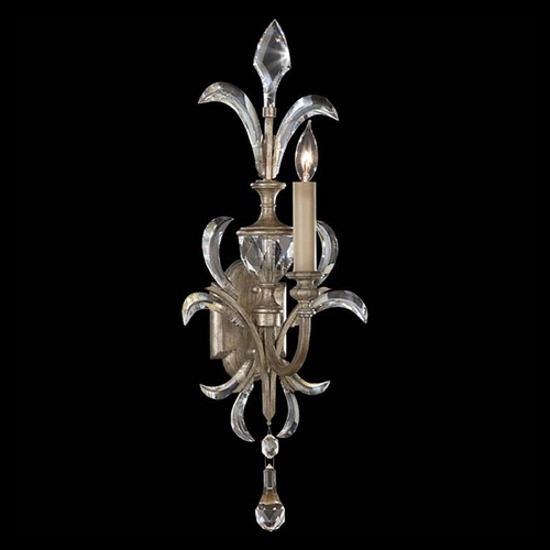 Fine Art Lamps Beveled Arcs Silver Leaf Sconce